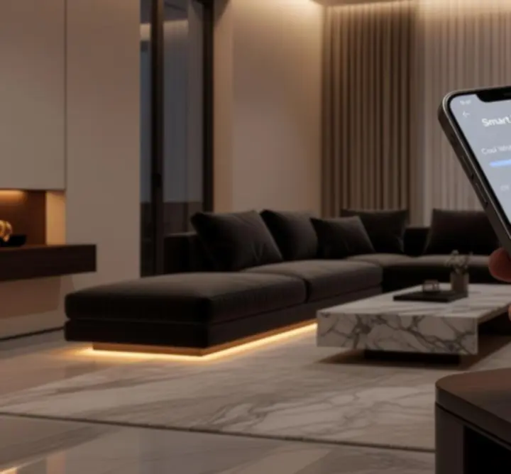 Okos világítási rendszer vezérlése mobilalkalmazással