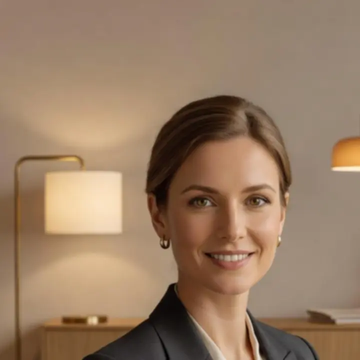 Barátságos, profi világítástervező portréja